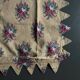18th century Provence pillowcase in crenellated Indian fabric with pennants