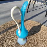 Vase carafe opaline bleue Murano