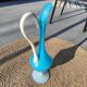 Murano blue opaline carafe vase