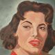 Portrait "Woman in Red Scarf"