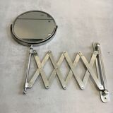 Round and articulated vintage mirror    38x33cm