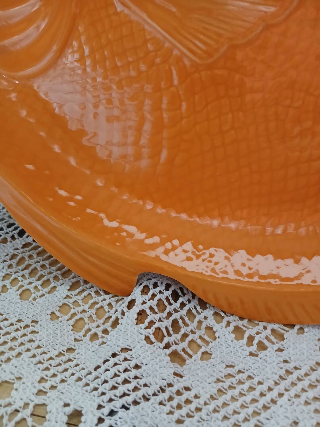 Large platter of fish barbotine