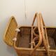 Picnic basket year 1960 vintage wicker