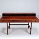 Peter Lovig flip-top partners desk rosewood Lovig Denmark 1960