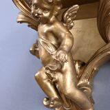 Pair of gilt wood wall consoles – late 19th century