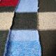 Plaid patchwork tricoté main