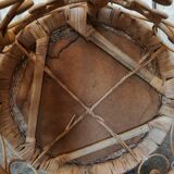 Peacock rattan sofa table or end