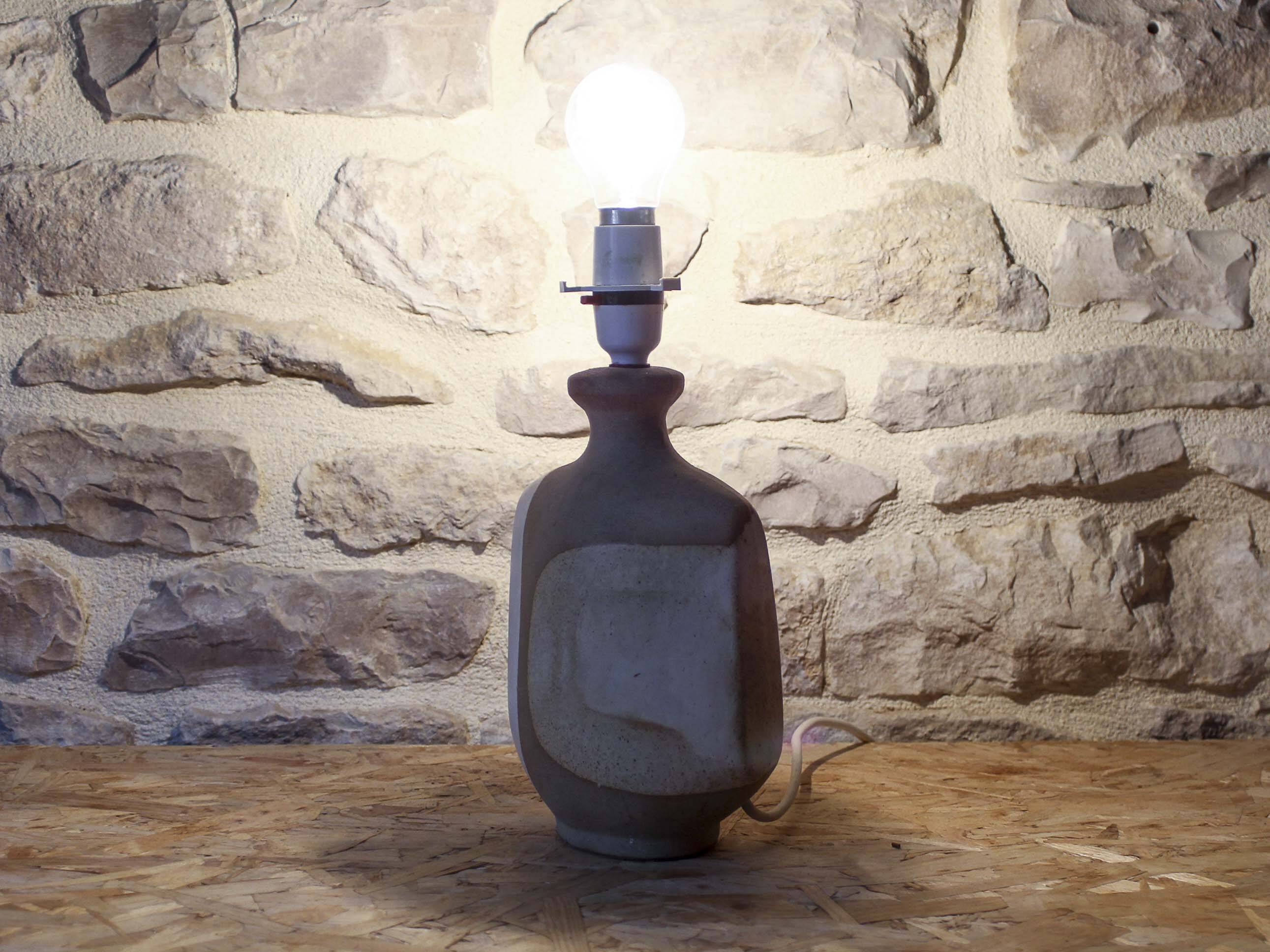 Ceramic lamp base Peter Ellery Tremaen Pottery 70s
