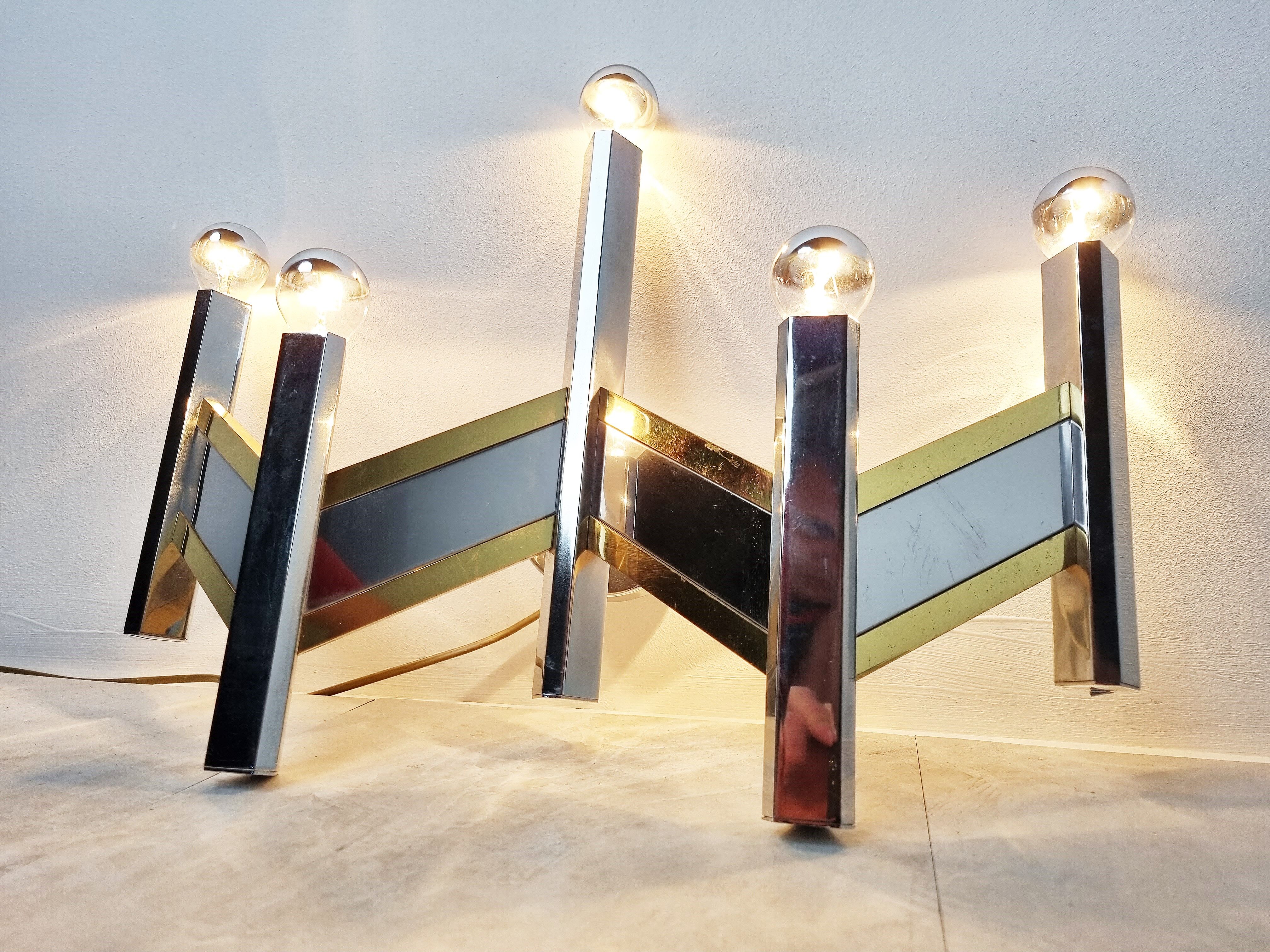 Pair of Sciolari wall lights, 1970s