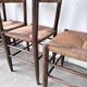 Série de 6 chaises paille et chêne beauche