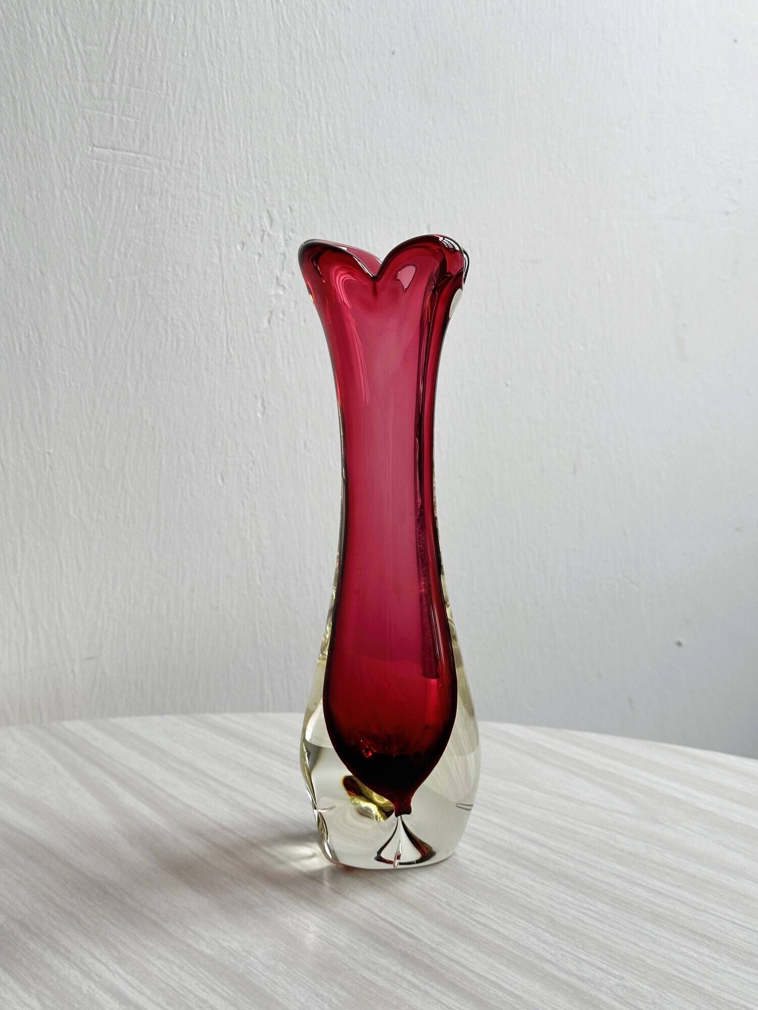 Murano glass vase Chambord Fratelli Toso.