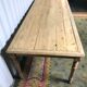 Table de ferme en chêne et sapin Louis Philippe aérogommée