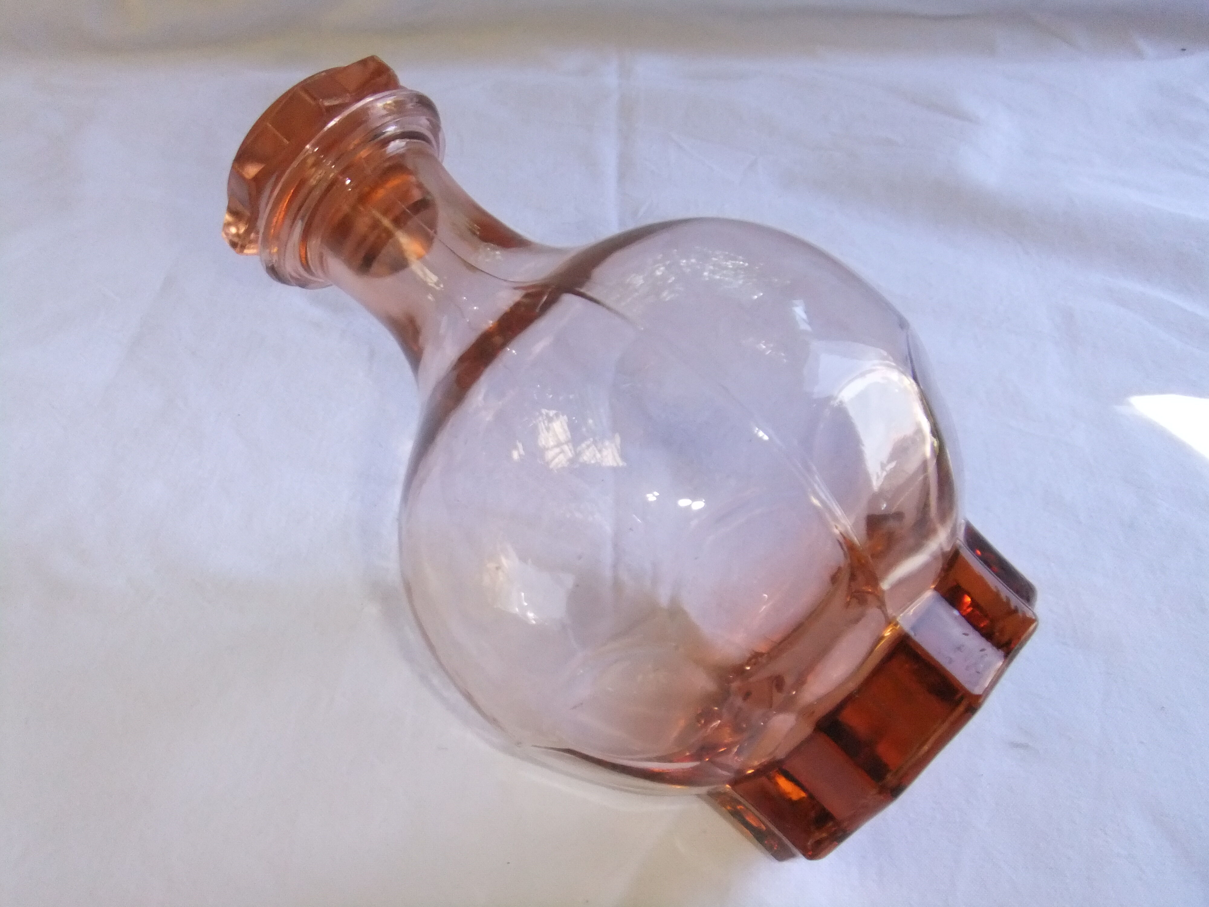 Art Deco liquor service in glass