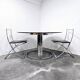Vittorio Introini dining table with Cuneo chairs 1970