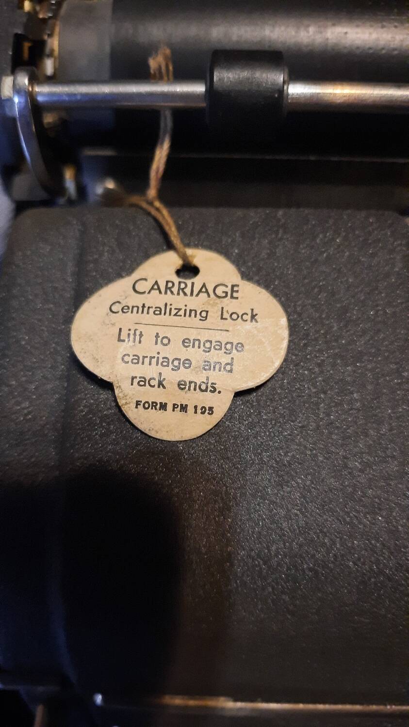 Underwood typewriter