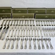 87-piece household cutlery set from Christofle, Versailles model, in metal.