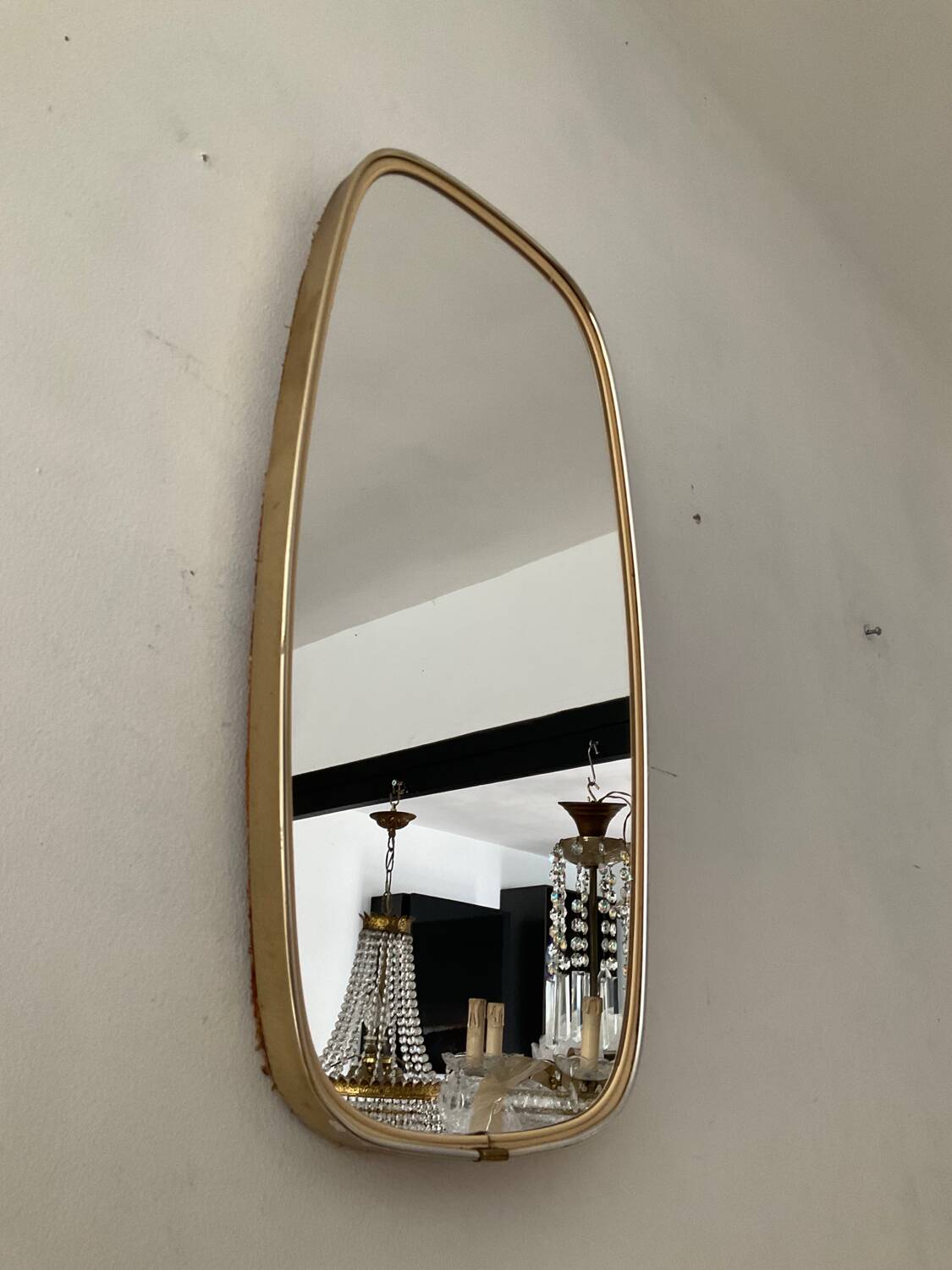 Free form rear view mirror from the 60s and 70s