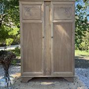 Art Deco solid wood wardrobe