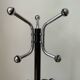 Chrome metal coat rack