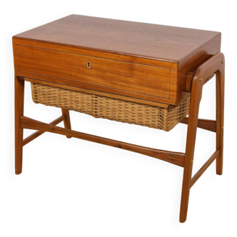 Mid Century Teak Console Table, 1970s