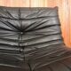 Togo armchair driver by Michel Ducaroy for roset line, black leather edition 1970