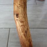 Vintage wooden brutalist stool or plant stand