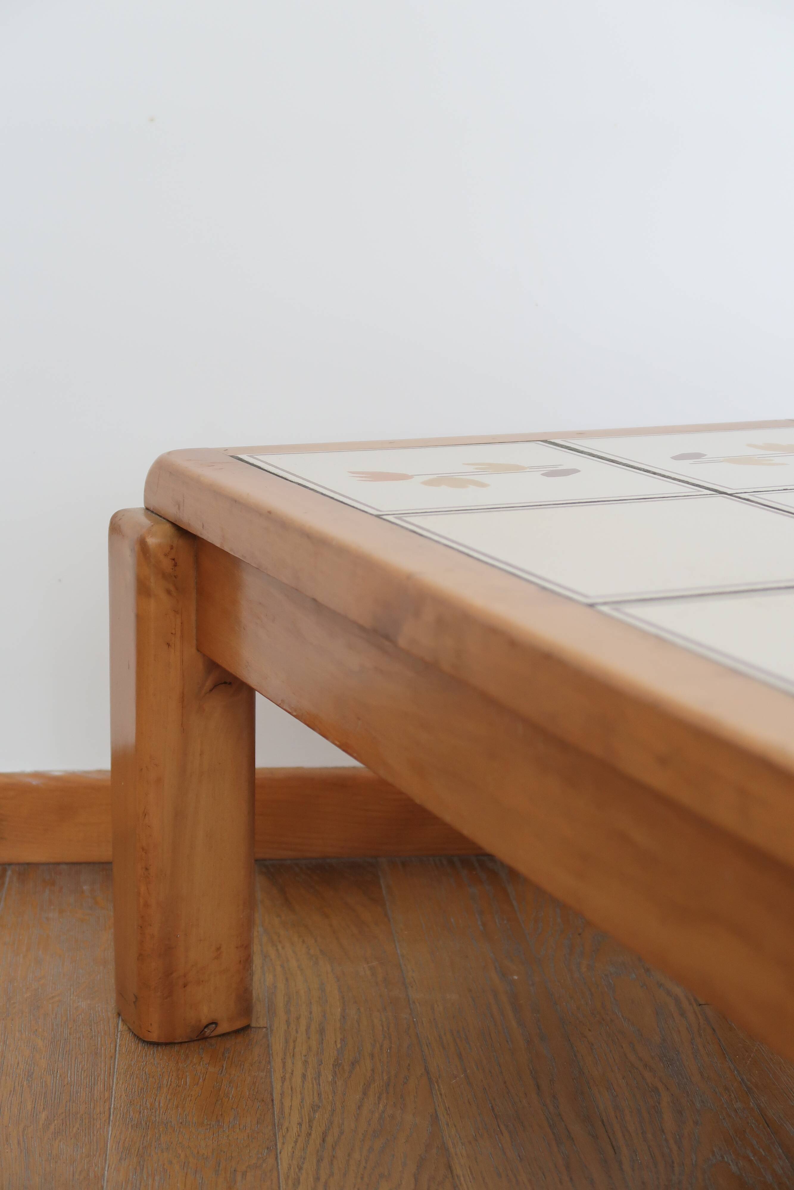 Brutalist coffee table ceramic top