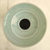 Vintage architectural vase in two-tone ceramic