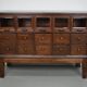 Antique German Oak Haberdashery Shop Cabinet, 1920/30s