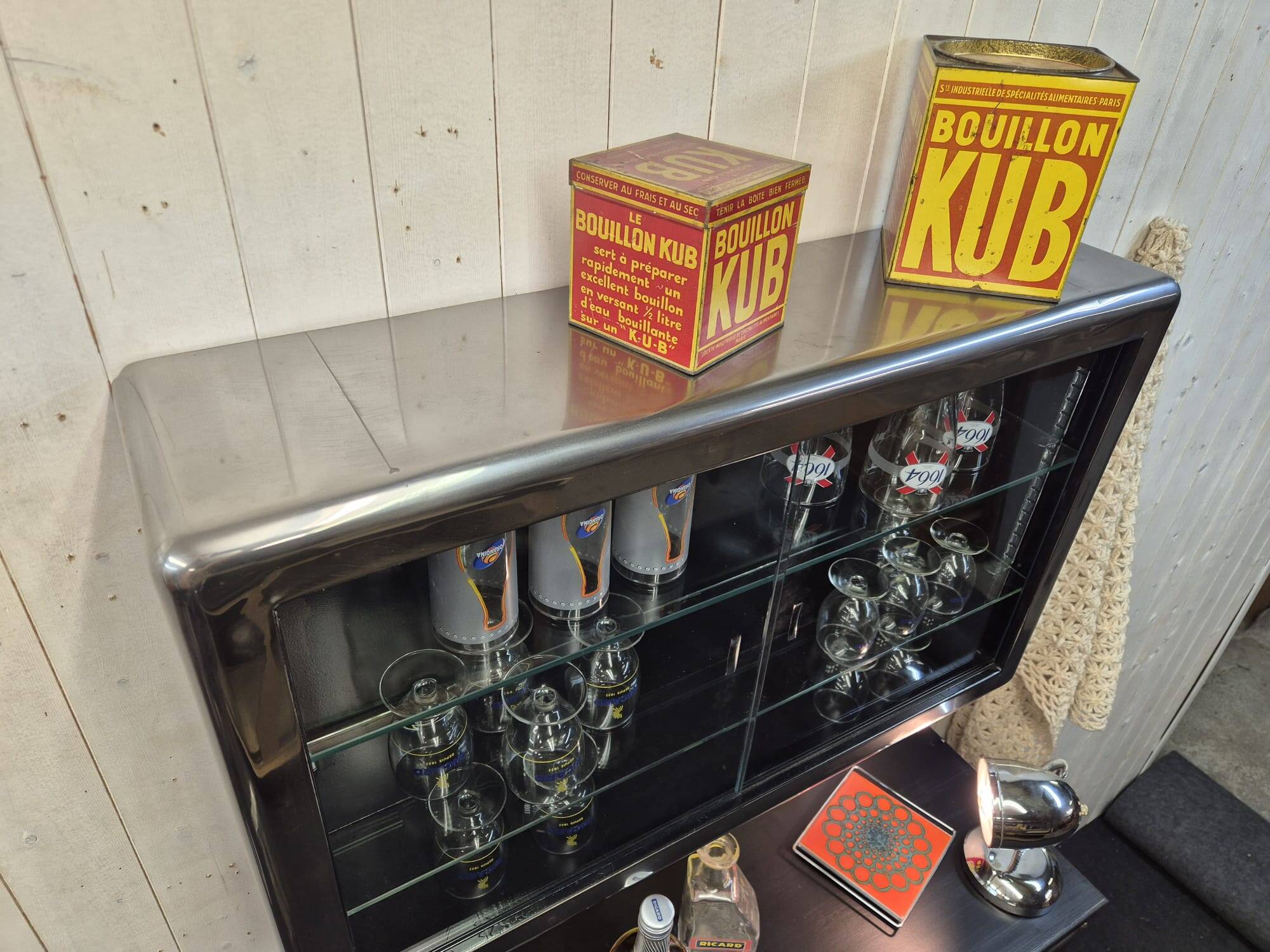 Old pharmacy display cabinet