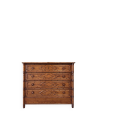 Bamboo-style chest of drawers in fir from the 1900s.