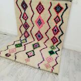 Handmade moroccan berber rug 267 x 121 cm