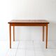 Table scandinave des années 1950 avec plateau en teck et rallonges