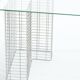 Wire glass and metal desk, terence conran, 1980s