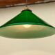 Lampe opaline verte ancienne