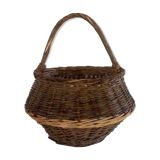 Wicker basket old wagon form