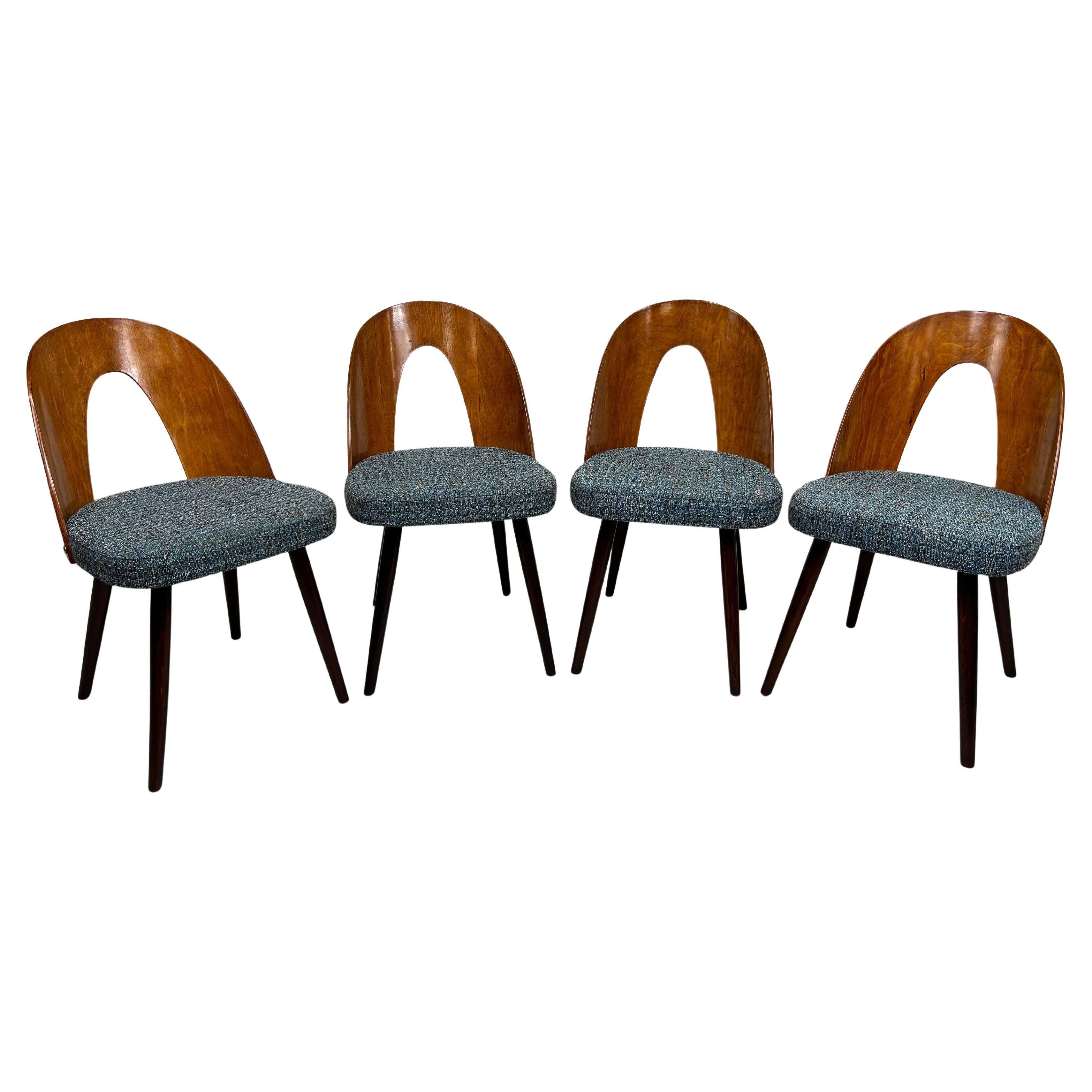 Chaises de salle à manger de style milieu du siècle par Antonín Šuman pour Tatra nábytok Pravenec