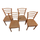 Danish 4 chairs 80s Denmark