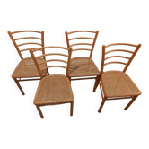 Danish 4 chairs 80s Denmark