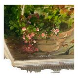Peinture "vue de jardin" contemporain