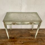 Console, Louis XVI style in pine with original grey patina
