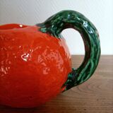 Orange pitcher in Corsican slip