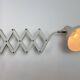 Grey German Industrial Scissor Wall Lamp from SIS, 1960s