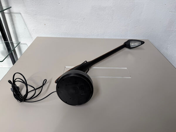 Lampe de bureau noire et bois Unilux référence 2080