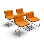 Yves Christin, 4 chaises modèle Storm, années 1970