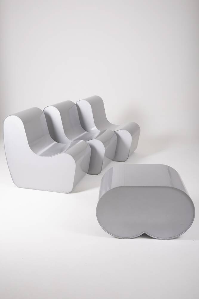 Susi and Ueli Berger metal coffee table