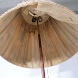 Teak Tripod Micheline Floor Lamp from Brass by JT Kalmar for Kalmar, 1950s