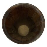 Vintage umbrella holder wooden basket storage 1960 minimalist design