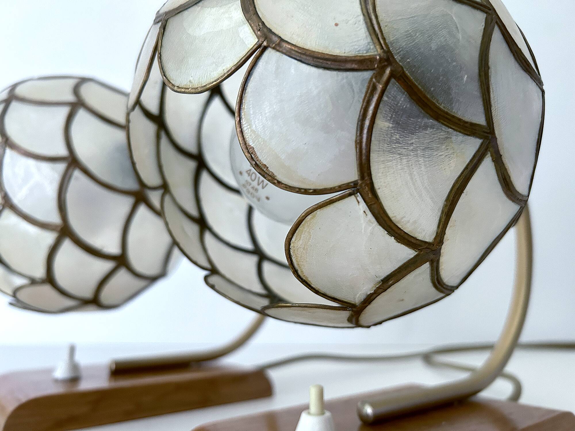 Paire lampes art déco vintage
