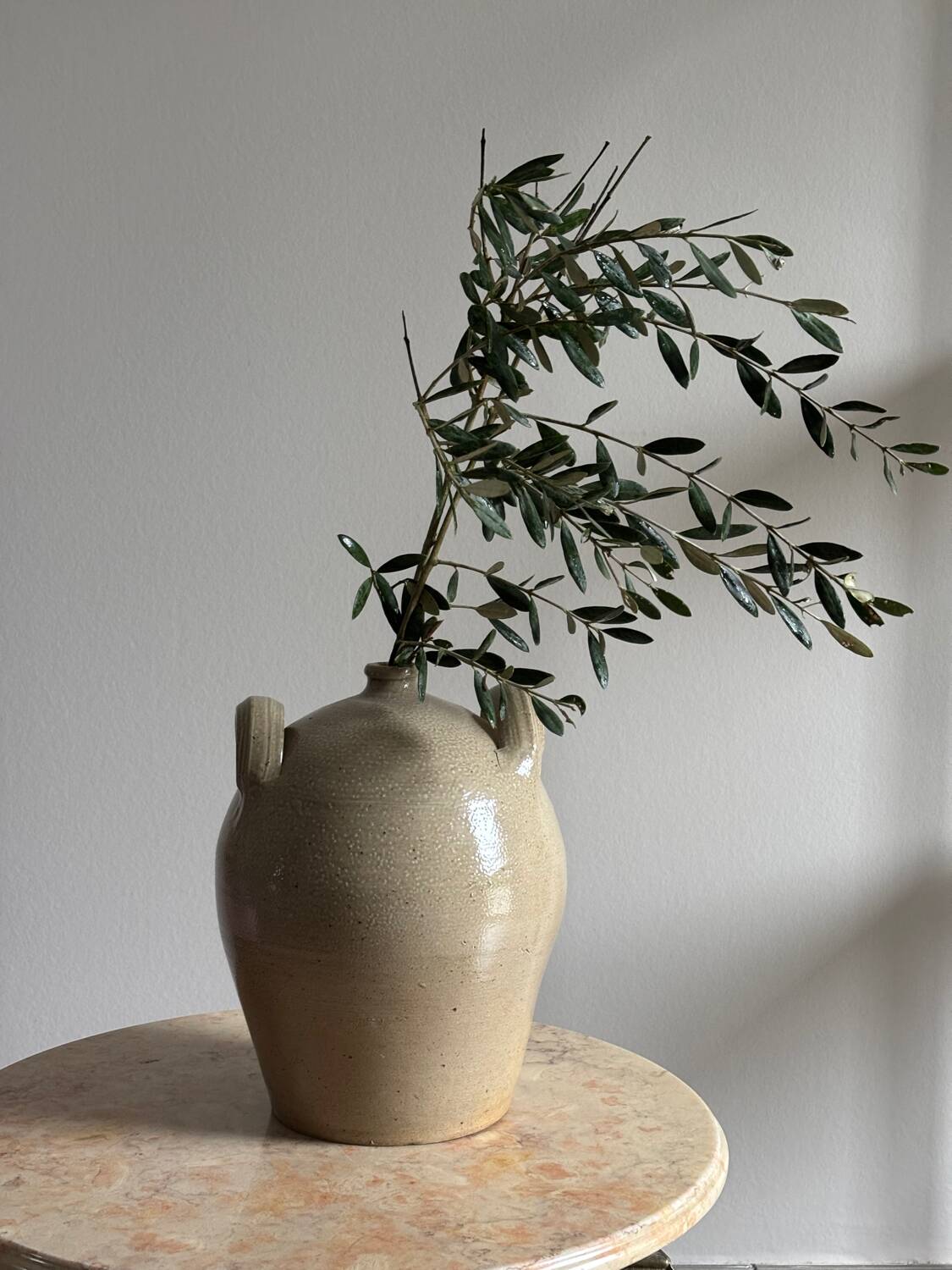 Ancient jar in glazed stoneware